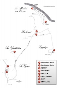 Guillottes, Moulin, Lachaud, Eyguèze, Vignet