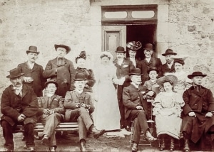 La famille Rama en 1906 lors du mariage d'Henri (Collection famille Rama)