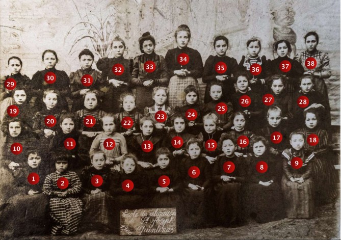 Ecole privée de filles de Quintenas • Année 1900 • Collection famille Chaboud et famille Guigal