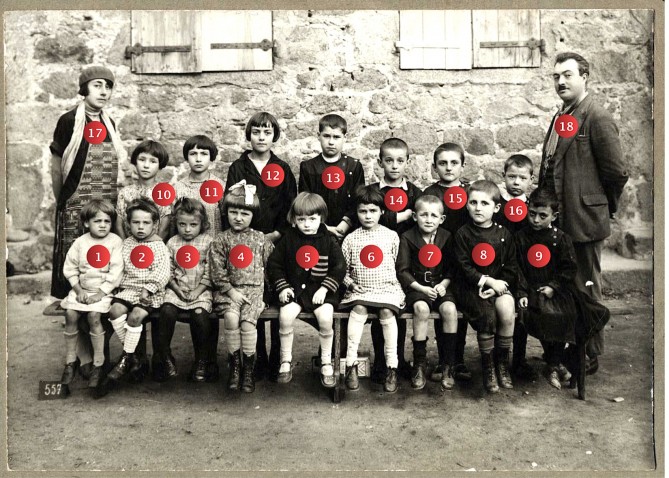 Ecole publique de filles et de garçons de Quintenas • Année 1930 environ • Collection Sylvette David