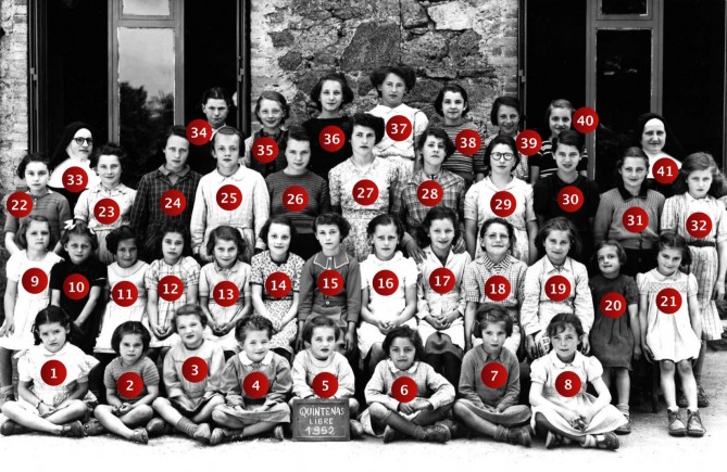 Ecole libre de filles 1952 • Collection Solange Duclaux